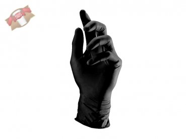 100 Stk. Handschuhe L schwarz Latex ungepudert