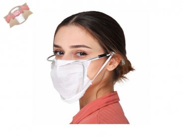 1 Prote Maske Nasenbügel für Mundschutzmaske für Erwachsene Silber