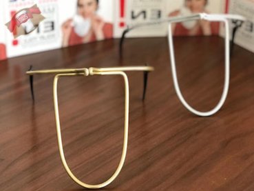 1 Prote Maske Nasenbügel für Mundschutzmaske für Erwachsene Gold