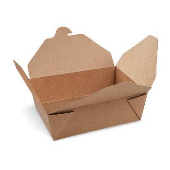 50 Stk. Faltbox Food box FSC Mix/PE fettdicht kraft M 151x120x48 mm 1000 ml