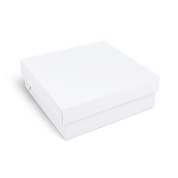 100 Stk. Tortenkarton Kuchenkarton Pappkarton (PAP) 28 x 28 x 10 cm weiß