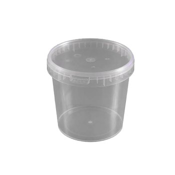 430 Stk. PP-Behälter 520 ml transparent mit Originalitätsverschlussdeckel