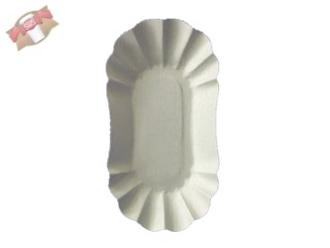 250 Stk. Pappschalen Pommesschalen 10x19 x 3 cm KU 1