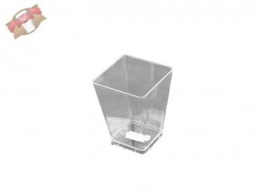 20 Stk. Fingerfood Becher eckig klar 160 ml PS