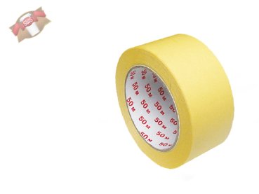24 Stk. Krepp Klebeband gelb 50 m x 50 mm