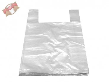 50 Stk. Hemdchentragetaschen 30+20x60 cm weiß