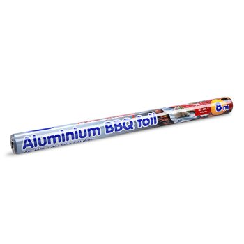 1 Rolle Alu-Grillfolie Alufolie Aluminiumfolie 45 cm x 8 m 14 µm