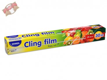 1 Rolle Frischhaltefolie im Spenderkarton mit Easy Cut Slider 29 cm x 30 m