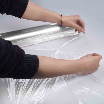 Preview: 1 Rolle Frischhaltefolie perforiert 45x45 cm 500 lfm