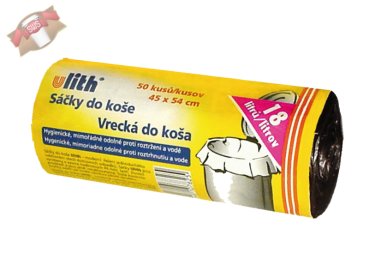 50 Stk. HDPE Abfallsäcke 45 x 54 cm 18 l schwarz Müllbeutel Gr. S auf Rolle
