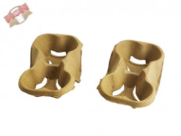230 Stk. Becherhalter 4-Cup Carrier Becherträger Chinet 21x21x4cm teilbar