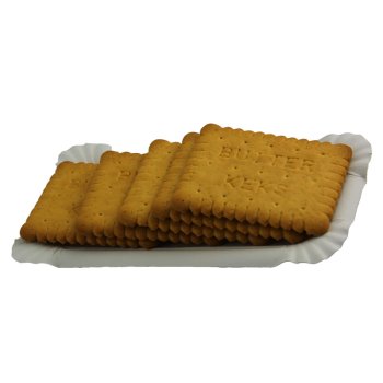 250 Stk. Pappteller Kuchenteller eckig 7x14 cm weiß
