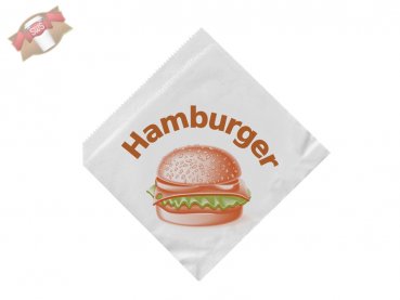 500 Stk. Hamburgertüten Hamburgerbeutel Papiertüten 16x16 cm