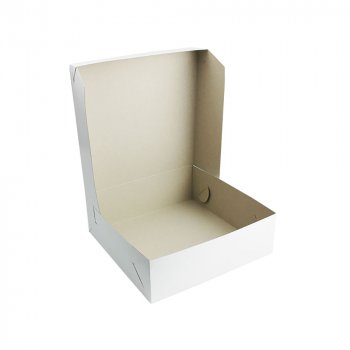 50 Stk. Tortenkarton Tortenkisten weiß 30x30x10 cm