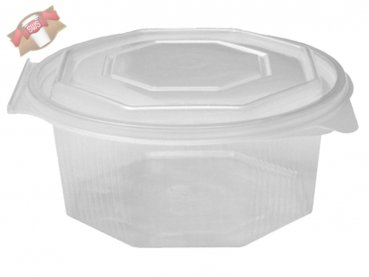 50 Stk. Haushaltsboxen Salatschalen Achteckbecher 750 ml