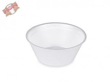 50 Stk. Thermobehälter Behälter rund weiß Ø 140 H 60 mm 500 ml aus XPS