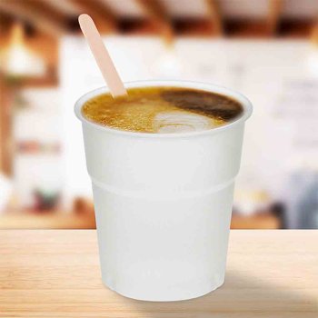 Preview: 50 Stk. CPLA Ausschankbecher 100 ml klar Trinkbecher Plastikbecher