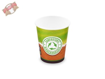 50 Stk. Kaffeebecher Coffee to go Pappbecher Becher 280 ml Größe M grün rot
