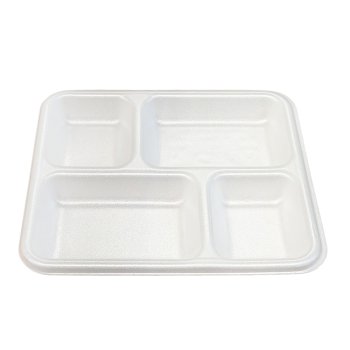 200 Stk. Menüteller XPS 4-geteilt 300 x 265 x 30 mm weiß