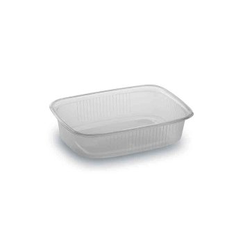 100 Stk. Rechteckbecher Verpackungsbecher 125 ml klar