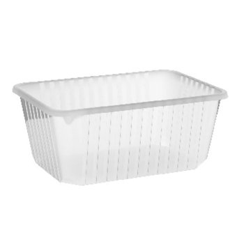 50 Stk. Rechteckschalen Unibox 1200 ml PP klar