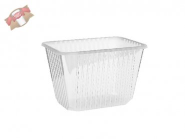 50 Stk. Rechteckschalen Unibox 2000 ml klar PP