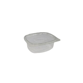 50 Stk. Feinkostbecher oval klar mit Deckel 500 ml PET
