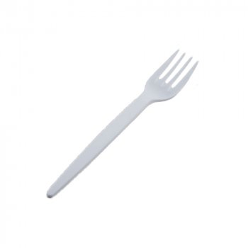 100 Stk. Mehrwegbesteck Gabeln 18,5 cm weiß