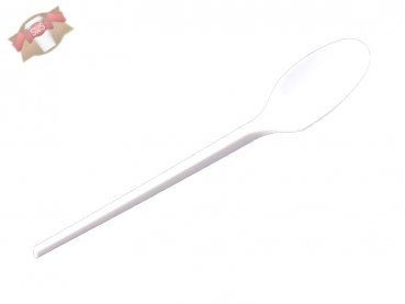 100 Stk. Löffel Plastiklöffel 18 cm lang weiß