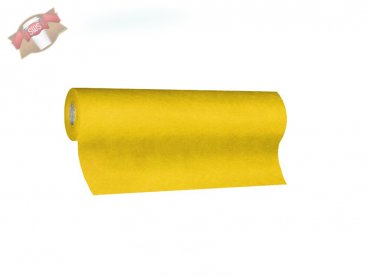 1 Rolle Tischläufer auf Rolle PREMIUM Airlaid 24 m x 40 cm gelb