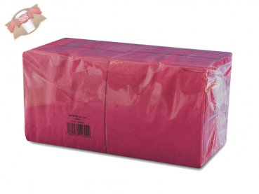 300 Stk. Servietten 24x24 cm 2-lagig 1/4 Falz bordeaux