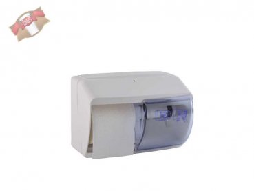 1 Stk. Spender für Toilettenpapierrollen 260x170x160 mm für 2 Rollen weiß