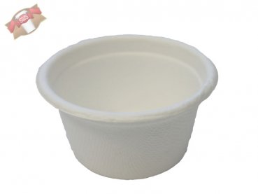 2000 Stk. Zuckerrohr Mini Becher 50 ml weißlich