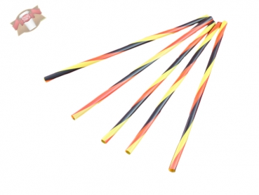 1000 Flexi-Trinkhalme schwarz 5x240 mm einz D-7 in Papier gehülste Strohalme