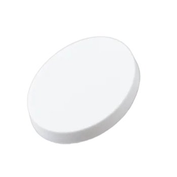Preview: 4000 Stk. Deckel flach Ø 38 mm geschlossen PE weiß für Medizinbecher
