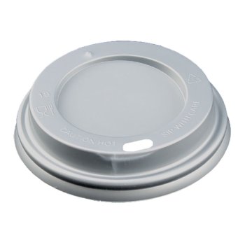 100 Stk. Coffee To Go Trinkdeckel Ø 80 mm PS silber