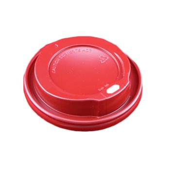 100 Stk. Coffee To Go Trinkdeckel Ø 80 mm PS rot
