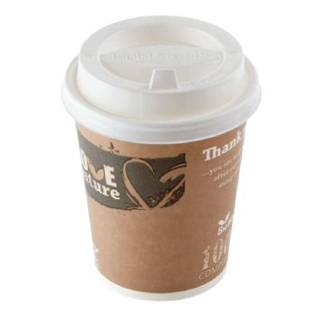 Preview: 1000 Stk. Coffee-to-go Deckel – PS – Ø 90 mm – weiß – Tear Tab