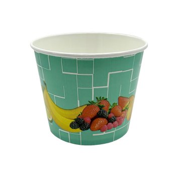 45 Stk. Eisbecher Hartpapierbecher 450 ml Früchte Blau Ø 104 x 84 mm