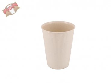 165 Stk. Mehrweg-Kaffeebecher Mehrweg-Riffelbecher 300 ml / 12 oz Ø 90 mm H 113 mm braun