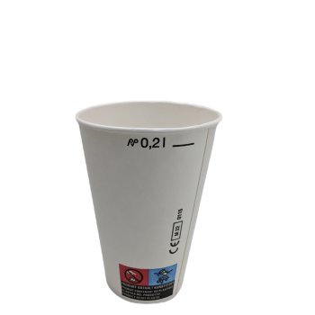 100 Stk. Mundspülbecher Hartpapier Mischbecher Labor 200 ml mit Einstrich