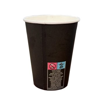 Preview: 50 Stk. Coffee To Go Latte-Macchiato-Becher New Butterfly 300ml 12oz Ø90x110 mm