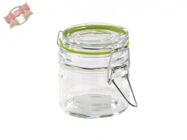 24 Stk. Mini-Einmachglas mit Deckel transparent 65x65x77 mm 100 ml