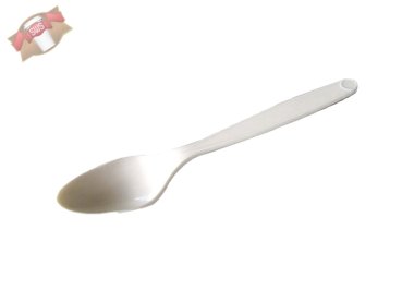 1.000 Stück Bio Teelöffel weiß 130mm aus PSM&PP kompostierbar