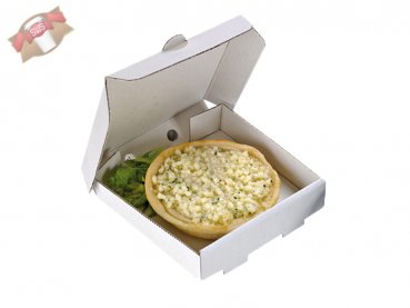 500 Stück Bio Mini Pizza Boxen aus Karton 90x90x20mm