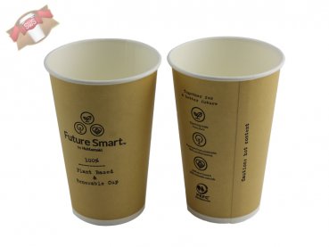 1.625 Stück Kaffeebecher Coffee to go Becher braun "Futur Smart" Ø 80 H 116,8 mm 300 ml