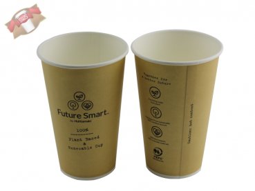 1.000 Stück Kaffeebecher Coffee to go Becher braun "Futur Smart" Ø 90 H 135,2 mm 400 ml