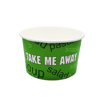 Preview: 100 Stk. Salatbecher To Go 850 ml „Take Me Away“ Ø 140 x 87 mm mit PET-Domdeckel