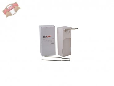 1 Seifenspender für Wandmontage mit Armhebel 100x280x90 mm, 1000 ml, weiß