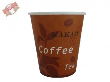 2000 Stk. Bio Kaffeebecher Coffee to go 150 ml 6 oz bedruckt